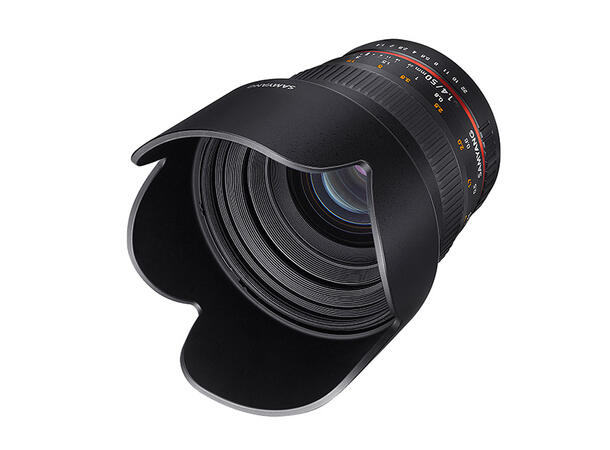 Samyang 50mm f/1.4 AS IF UMC Canon M Lyssterkt tele for fullformat EOS-M